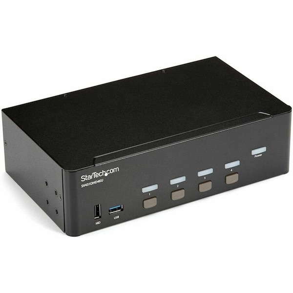 Startech.Com 4 Port HDMI KVM Switch - 4K 30Hz - Dual Display SV431DHD4KU - main