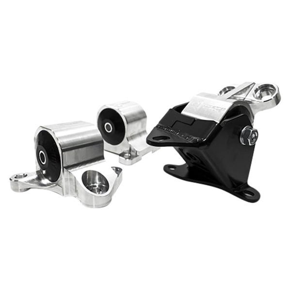 Fiesta Silver Aluminum Mounts 60A Bushings with 2 Bolt for 1996-2000 Civic B-D Series FI2012467 - main
