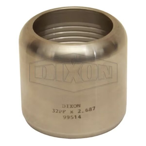 Dixon Internal Expansion Sanitary Flow Chief Ferrule, 2 ID x 2-56/64 to 2-59/64 OD in Nominal, 2-11/16 in 32PFX2.937 - main
