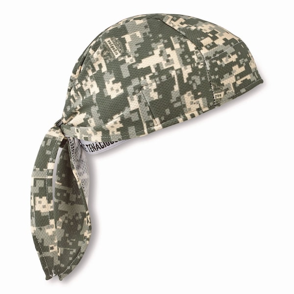 Ergodyne Chill-Its 6615 High-Performance Bandana Doo Rag, Terry Cloth Sweatband, One Size Fits Most, Camo 12478 - main