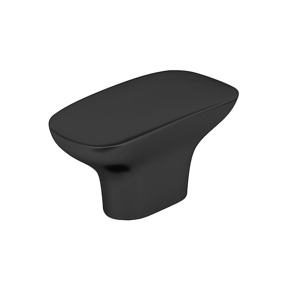 Richelieu 1 23/32-inch (44 mm) x 29/32-inch (23 mm) Matte Black Contemporary Cabinet Knob BP734544900 - main