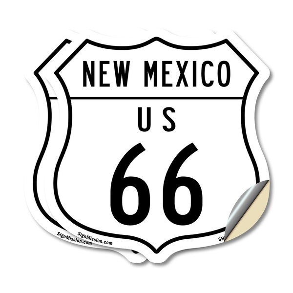 Signmission New Mexico Route Marker Shield Sign Us 6, 18 inch X 18 inch, Vinyl Decal, 2PK SHI-D-2PACK-18-389 - main
