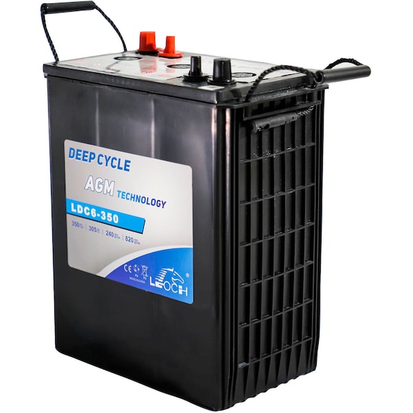 Cat Replacement Leoch Battery 6V 350AH C20 (305Ah C5) for C70R and C70RX Floor Sweepers RP8439 - main