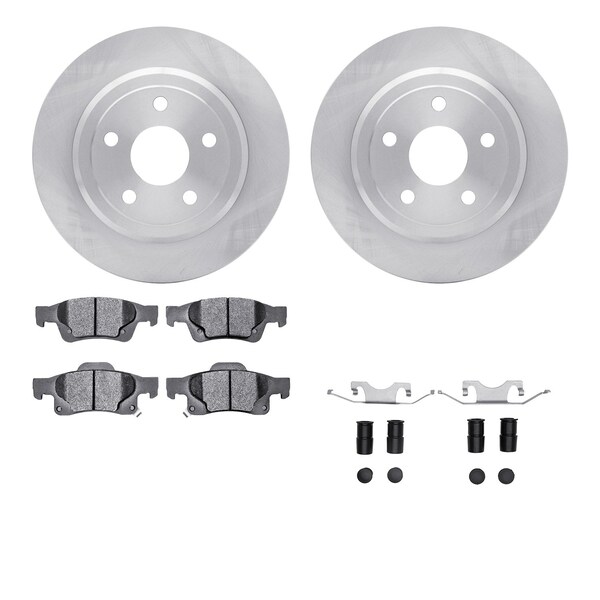 Dynamic Friction Co DFC Brake Rotor with 5000 Brake Pads and Hardware Kit 6512-42058 - main