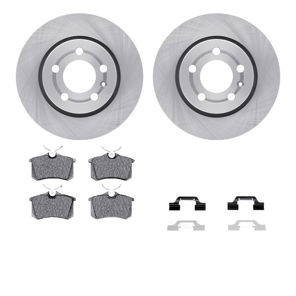 Dynamic Friction Co DFC Brake Rotor with 5000 Brake Pads and Hardware Kit 6512-74293 - main