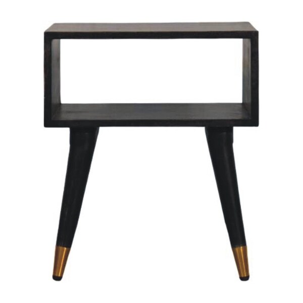 Homeroots 21" Brown Solid Wood Two Drawer Nightstand 701744 - main