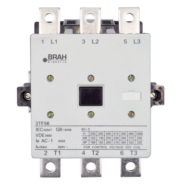 Brah Electric , Replacement 400A 600V 3P with 110/120VAC Closing Coil for World Series Contactor 3TF56 B3TF56 - main