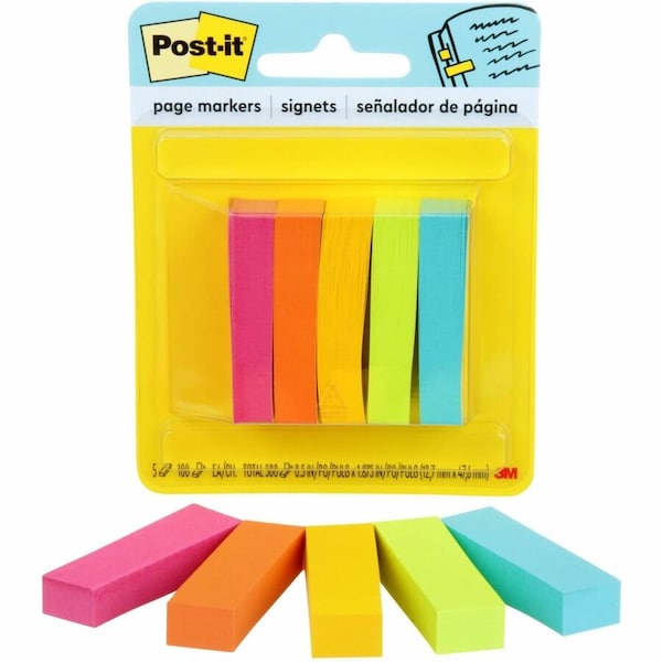 3M Post-it Page Markers, 1/2inx2in, 5PK 6705AN - main