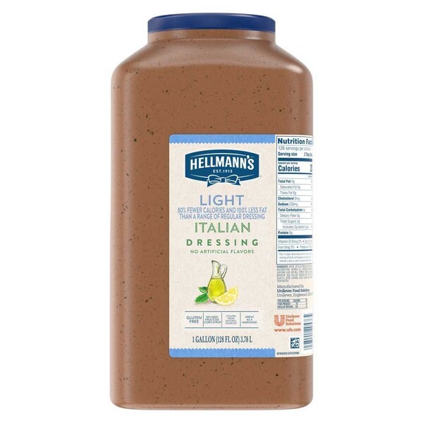 Hellmanns Light Italian Salad Dressing Jug, 1 gallon, 4PK 84148882 - main