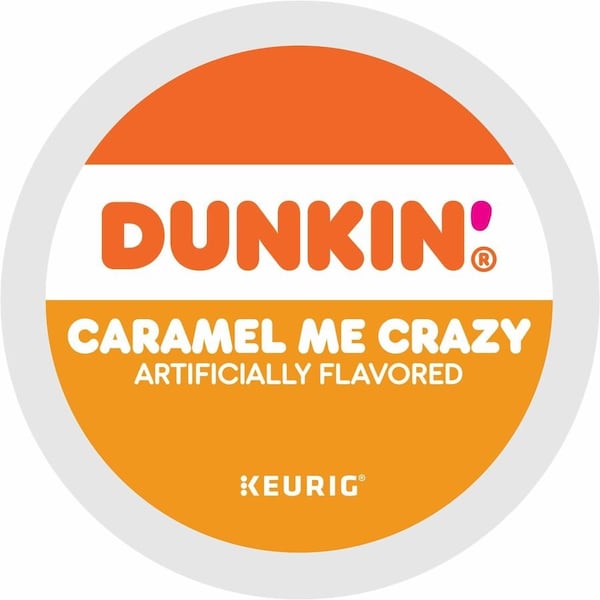 Dunkin K-Cup Caramel Me Crazy Coffee - Compatible with Keurig Brewer - Medium - K-Cup, 4PK 5000364900 - main
