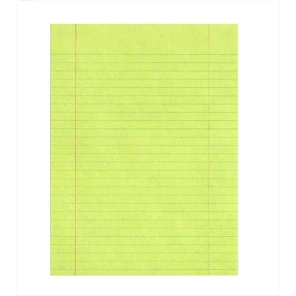 Pen2Paper 8 x 11 In. Sulphite Paper Essay And Composition Paper With Margin, Yellow, 500PK PE6650 - main