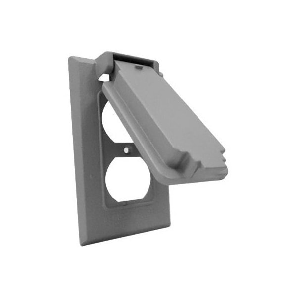 Hubbell Me Gry Dplx Snap Cover 1C-DV - main