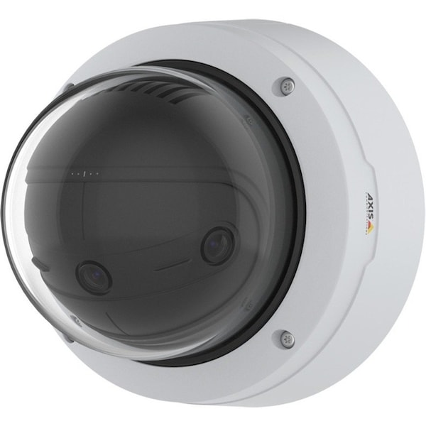 Axis Panoramic P3818-PVE 13 Megapixel Outdoor 4K Network Camera - Color - Dome - White 02060-001 - main