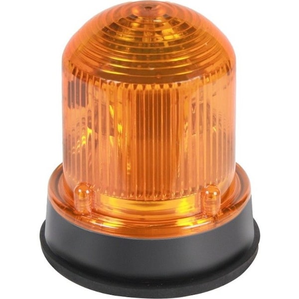 Edwards Signaling Warning Light, Amber, LED, 24V DC, 65 FPM, 3 1/4 in Dia. 125XBRMA24D - main