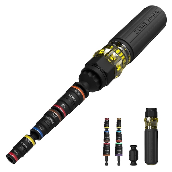 Klein Tools Multi-Bit Screwdriver, 10 3/4 in L 32914HD - main