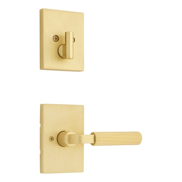 Kwikset Residential Handlesets Single Cylinder Reversible Satin Brass 971MALRCT-4 - main