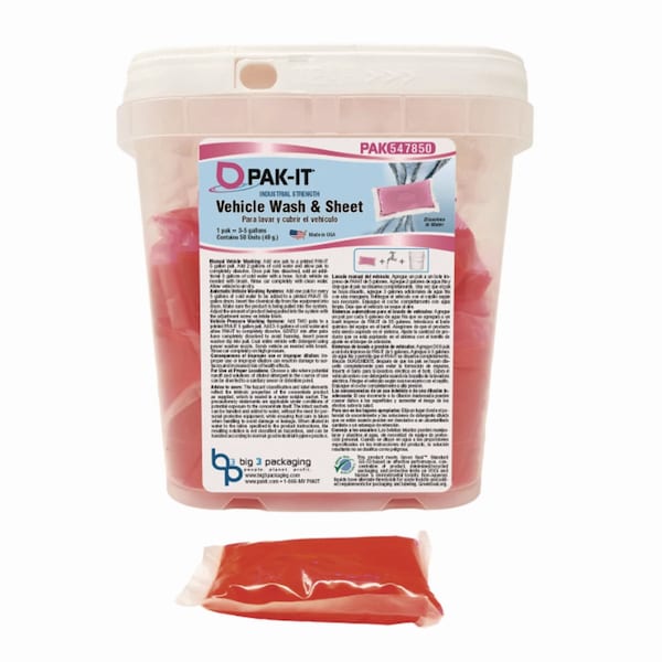 Pak-It Vehicle Wash and Sheet, Uncented, 50 Packets BIG547820003200 - main