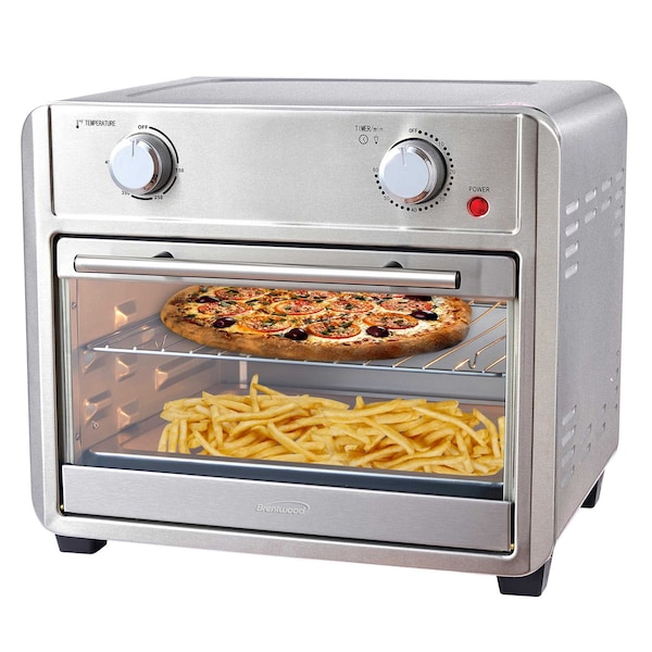 Brentwood Industries 1700 Watt 24 Quart Convection Air Fryer Toaster Oven in Silver AF-2400SI - main