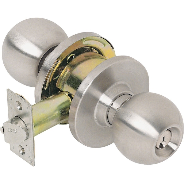 Tell Satin Stainless Steel Entry Door Knob CL100008 - main