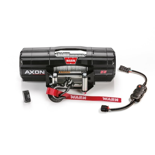 Warn Vehicle Mounted Recovery Winch 12 Volt Electric 5500 Lb Capacity Spydura Synthetic Rope 110250 - main