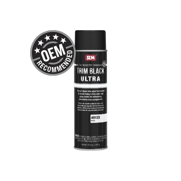 Sem Trim Black Ultra Trim Paint, 20 oz Aerosol Can, Matte 49133 - main