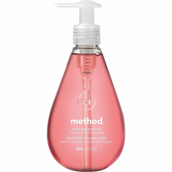 Method Gel Hand Soap, Pink Grapefruit, 12 fl oz, 6PK 00039 - main
