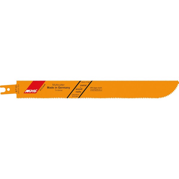 Mps Reciprocating Saw Blade, Trimetal, 9.8 in, 10/14 TPI, Wood and Metal Cutting, 2 Pack 4710-2 - main