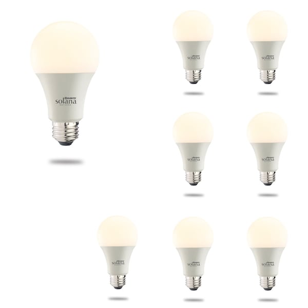 Bulbrite SMART LED WIFI BULB 8W A19 WHITE LIGHT 60W EQUIVALENT 8PK 861699 - main