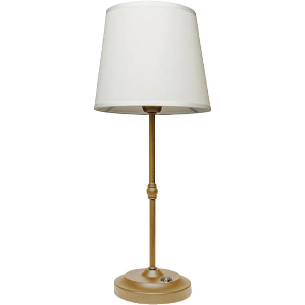Westek Amerelle Galena Brushed Gold Rechargeable Indoor/Outdoor LED Lamp BL-11GALE-BG - main
