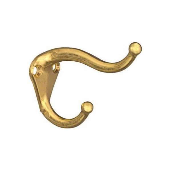 National Hardware 2PK BRS Coat And Hat Hook, 5PK N154-575 - main