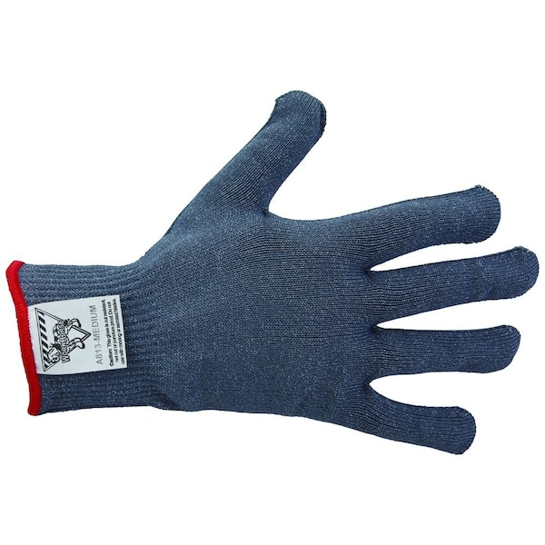 Workhorse Color-Coded Cut-Resistant Hand Protection Gloves, FDA-Compliant, A8, 13 Gauge WH A513-GRY-MED - main