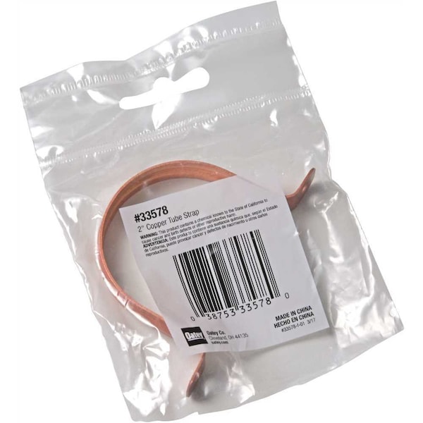 Oatey 2 in. Copper 2 Hole Tube Strap 33578 - main