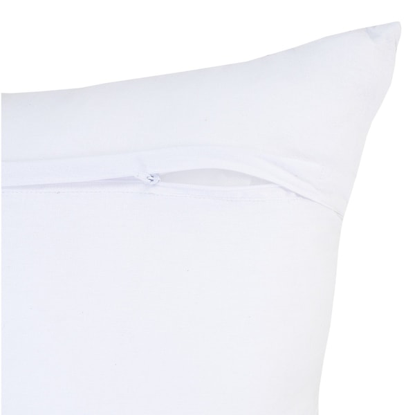 Homeroots Set of Four 18" X 18" Blue Beach Chevron Cotton Zippered Pillow, 4PK 535276 - main