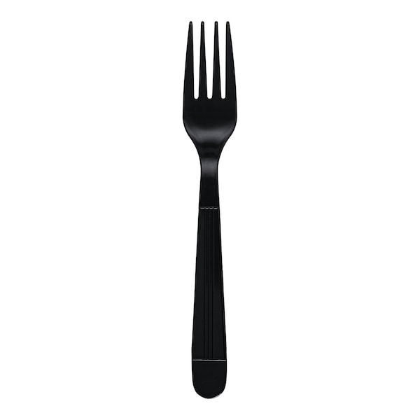 Empress Heavy Weight Fork Polypro Black Dense Pack, 1000PK E179001 - main