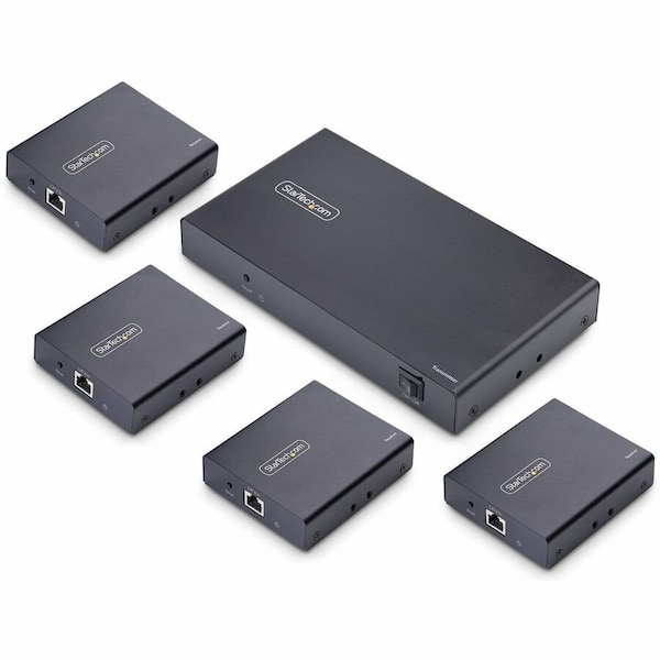 Startech.Com 4-PORT HDMI EXTENDER AND SPLITTER OVER CAT6, 4K 60HZ, UP TO 230FT (70M), 1X4 HDM 4K7014IC-EXTEND-HDMI - main