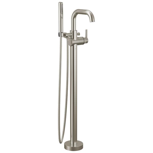 Delta Trinsic Floor Mount Tub Filler In Stainless T4754-SSFL - main