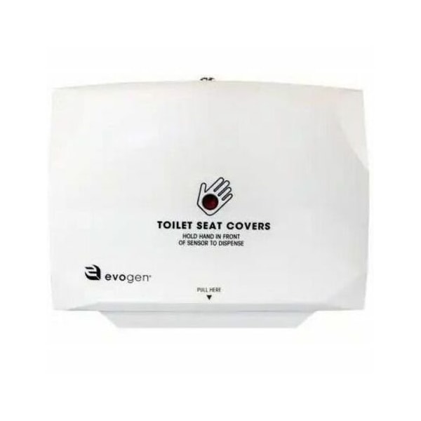 Hospeco Evogen High Capacity No-Touch Toilet Seat Cover Dispenser, White, 17"x12"x3.125", 1 Each EVNT1-HCW - main