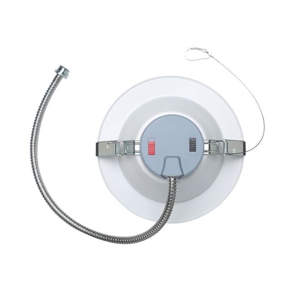 Euri Lighting 8in Retrofit LED Downlight, 5 CCT & 3 Wattage, 1000-2500lm, 90 Deg beam, Wet Rated, ETL DLC8C-24W103swej - main