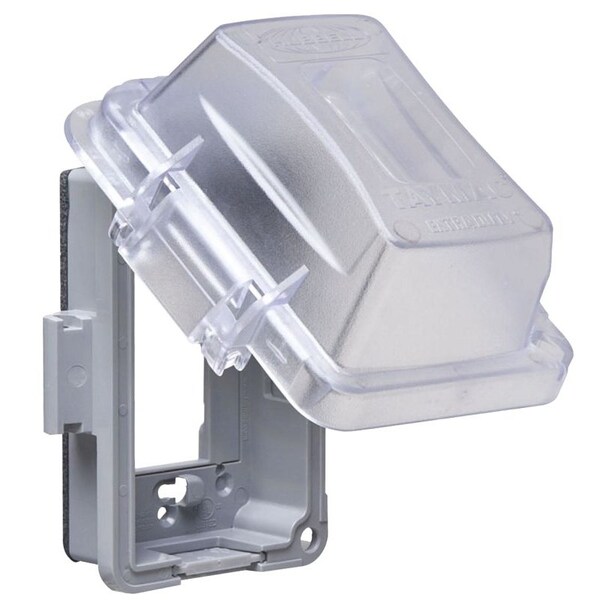 Raco Electrical Box Cover, 1 Gang Gang, Polycarbonate, In-Use Cover Type MM420C - main