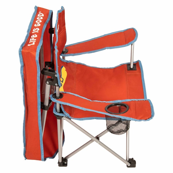 Life Is Good Max Shade Quad Folding Camp Chair With Tilt UV Sun Protection Canopy Navy Blue QC50CPLG-24SL-1 - main