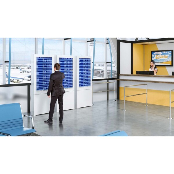 Chief 43 B2B Portrait Floor Kiosk Wh LF43UWP-B2B - main