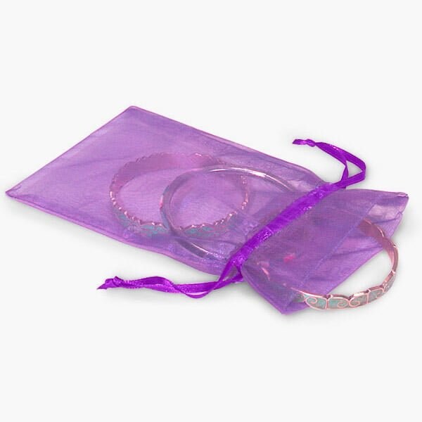 Nashville Wraps Purple Organza Favor Bags, 3x4, 10PK B01043 - main