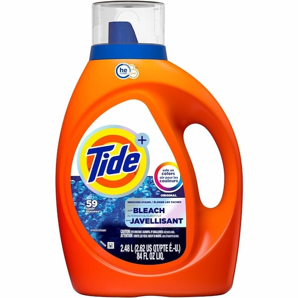 Tide Laundry Detergent, Liquid, Original, Blue, 4 PK 12241 - main