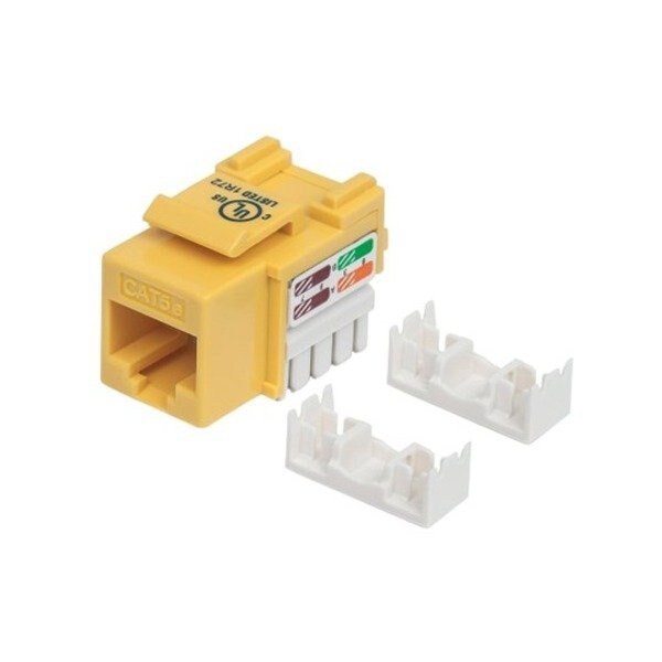 Intellinet Network Solutions Cat5E Yellow Keystone Jack Utp 210133 - main