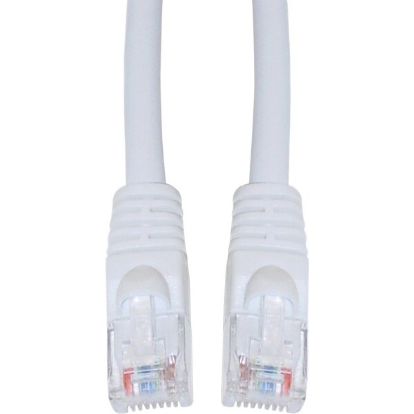 Cable Wholesale Cat6 White Copper Ethernet Patch Cable, Snagless/Molded Boot, POE Compliant, 10 foot 10X8-09110 - main