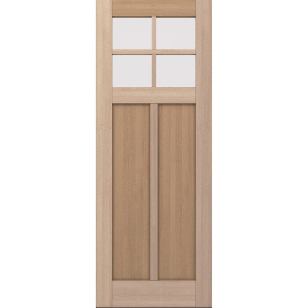 Doornmore CRF-P2G4, 37.75" x 98" ( 36" Door) Left Hand, Mahogany SDL 4 Lite Exterior Door CRF-P2G4-SW-3696_1_LI - main