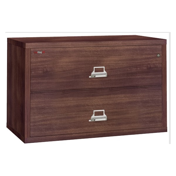 Fireking 2 Drawer, 1 Hr Fire & impact rated, 44" wide lateral Light Walnut 2-4422-CLW - main