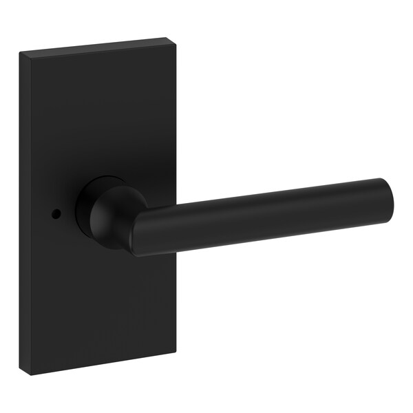Baldwin Privacy Tube Lever and Contemporary 5in Rose with 6AL Latch and Dual Strike Satin Black Finish PVTUBCFR190 - main