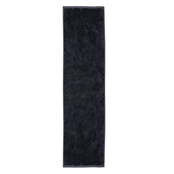 Towelsoft Premium Terry Velour fitnes Towel, 12 inch x 44 inch Black Fitness-EV1411-BLK - main