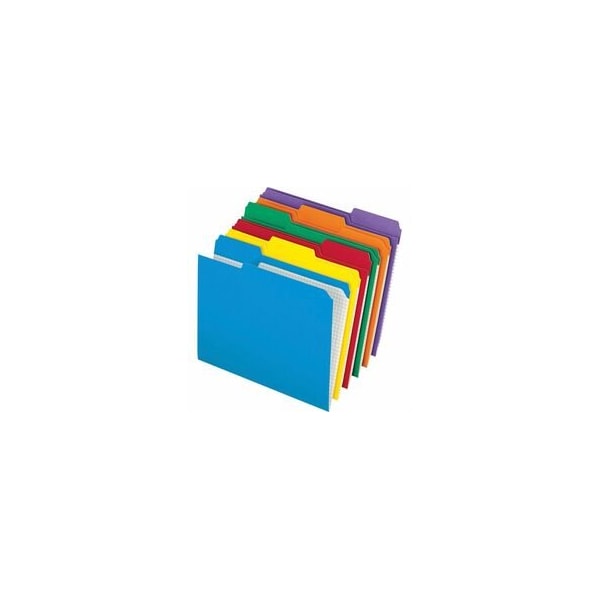 Pendaflex FOLDER, LTR, RNFRCD, 1/3, AST, 100PK R15213ASST - main
